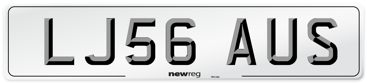 LJ56 AUS Number Plate from New Reg